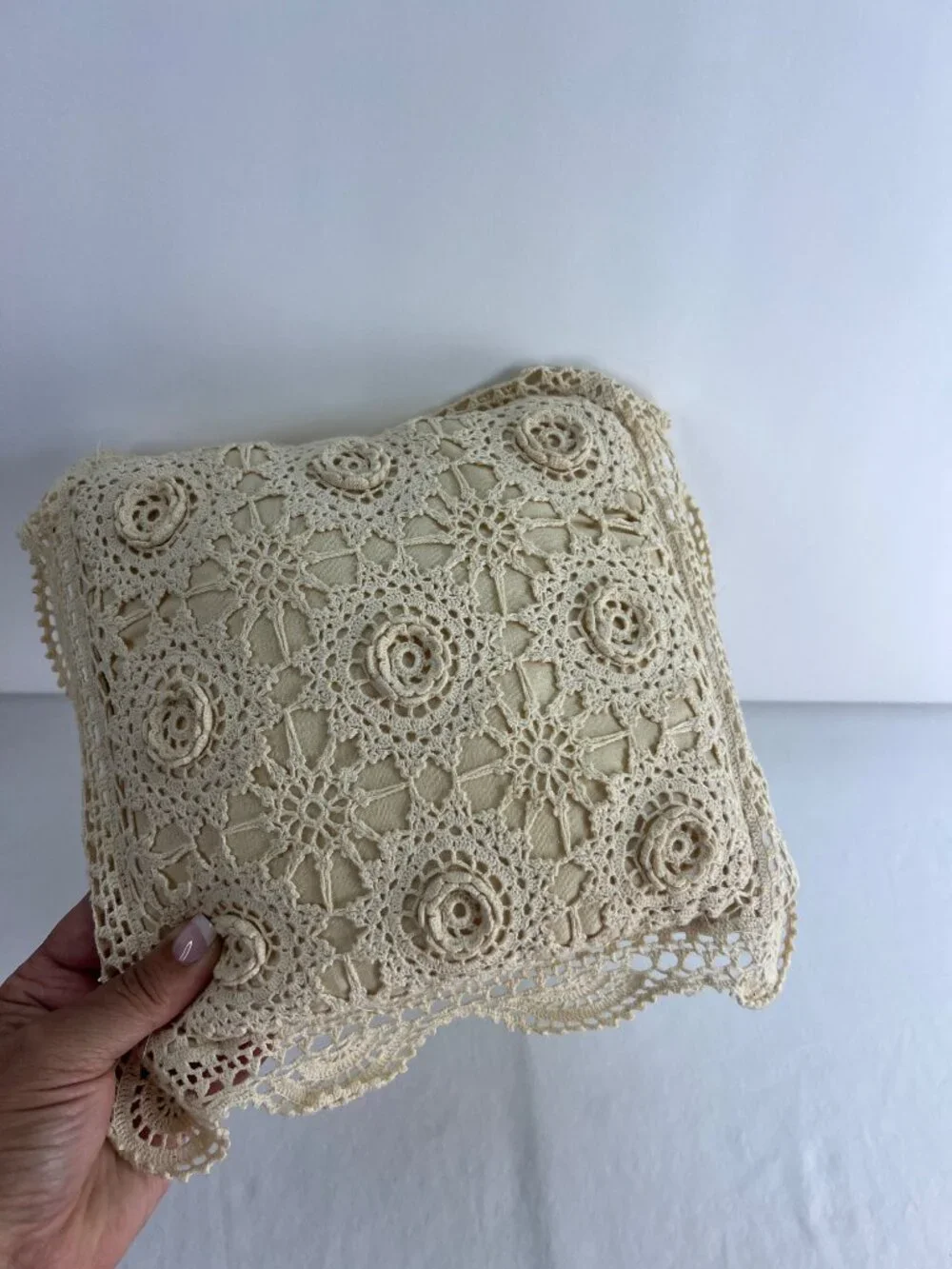 Vintage hand crocheted
